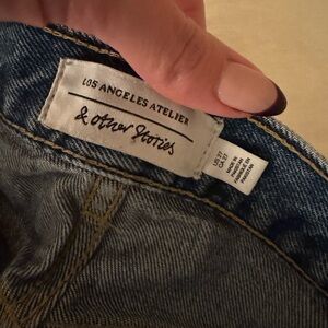 & Other Stories Blue Straight Leg Jeans